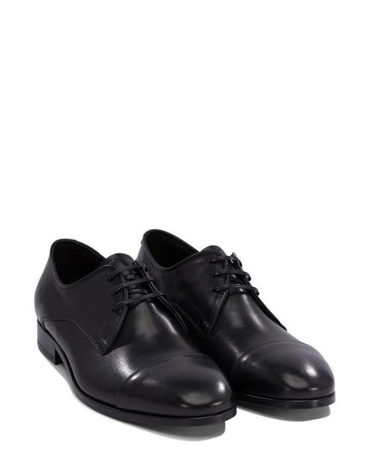 Fabi Black Classic Lace-Up Shoes for men