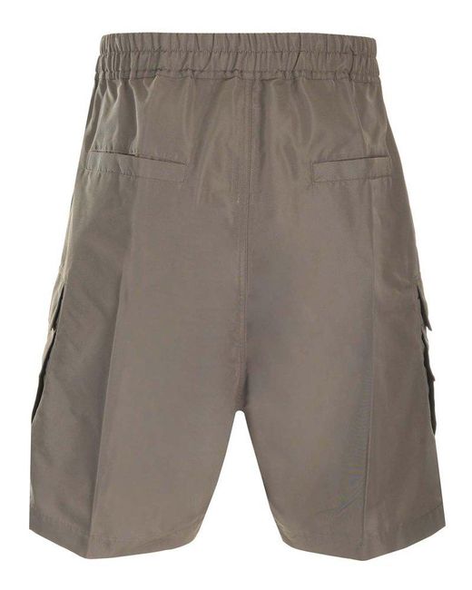 Rick Owens Gray Cargo Shorts for men
