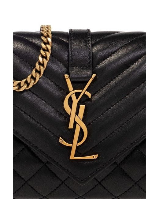 Saint Laurent Black ‘Envelope Small’ Shoulder Bag