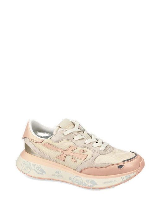 Premiata Pink Lauryn Var Lace-Up Sneakers