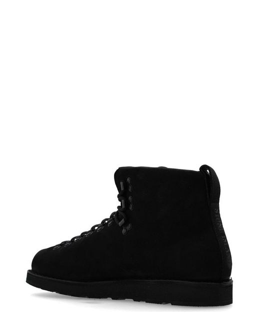 Stone Island Black Lace-Up Ankle Boots for men