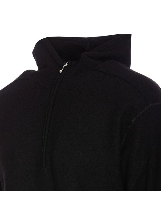 Burberry Black Half-zip High-neck Knitted Jumper for men