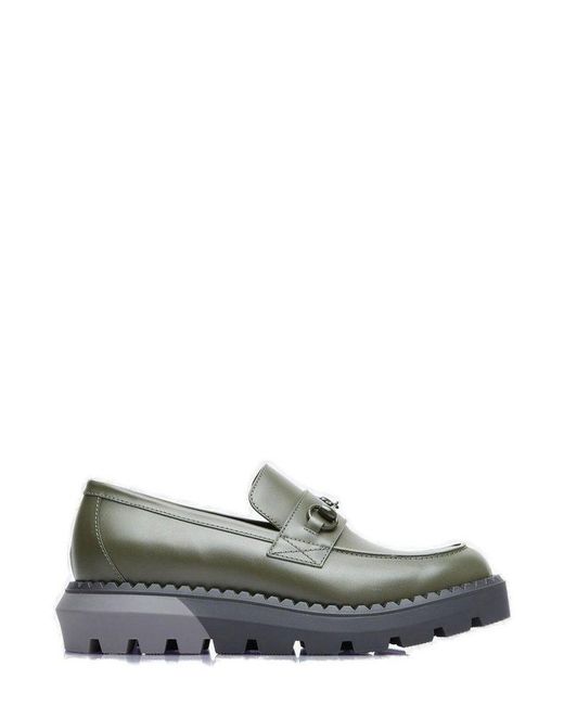 Gucci Gray Horsebit Loafers for men