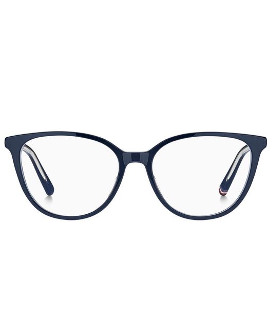 Tommy Hilfiger Black Oval Frame Glasses