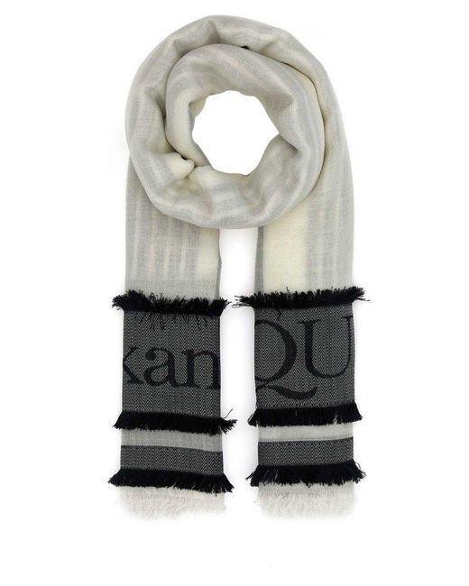 Alexander McQueen Gray Scarves And Foulards