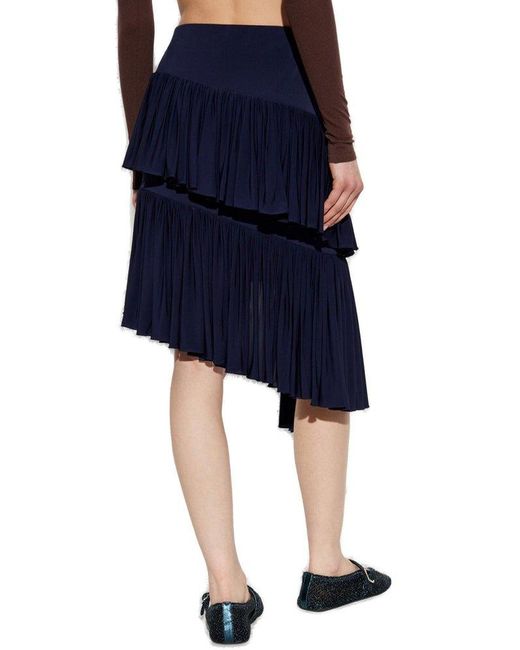 Alaïa Blue Asymmetrical Skirt