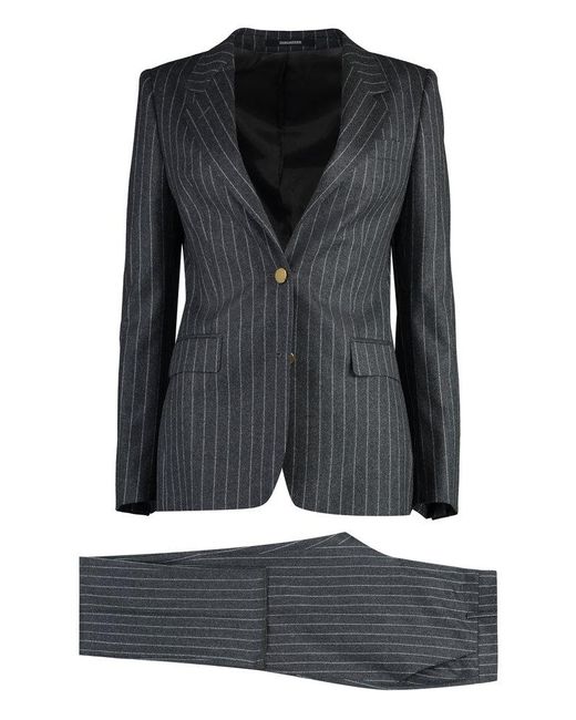 Tagliatore Black T-Parigi Stretch Virgin Wool Two Piece Suit