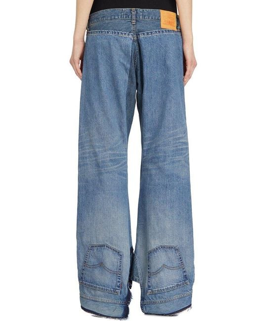 Junya Watanabe Blue Levis Upside Down Denim Pants