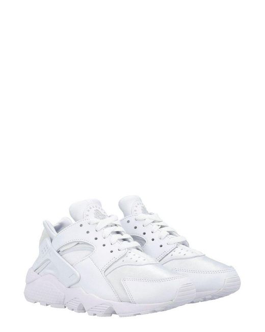 Nike Air Huarache Lace-up Sneakers in White | Lyst