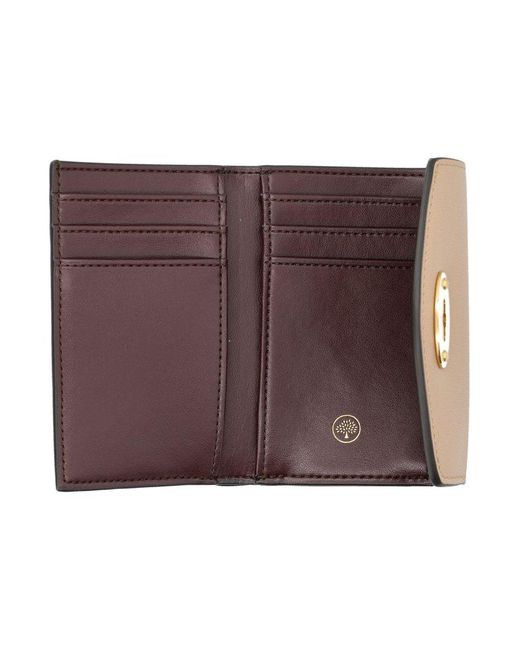 Mulberry Natural Darley Folded Multi-Card Wallet