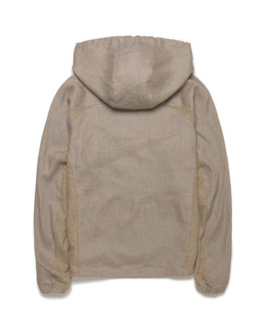 Nike Gray X Stussy Drawstring Zipped Jacket