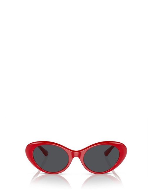 Versace Red Cat-eye Frame Sunglasses