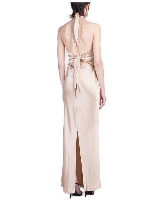 retroféte Pink Ester Halterneck Dress