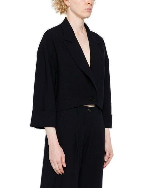 Societe Anonyme Black Spencer Drop Shoulder Cropped Jacket