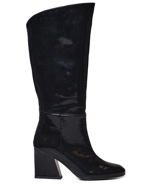 Marc Ellis Black Knee-High Block Heel Boots