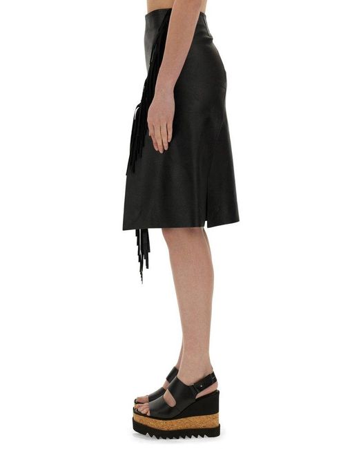 Stella McCartney Black Fringed Skirt
