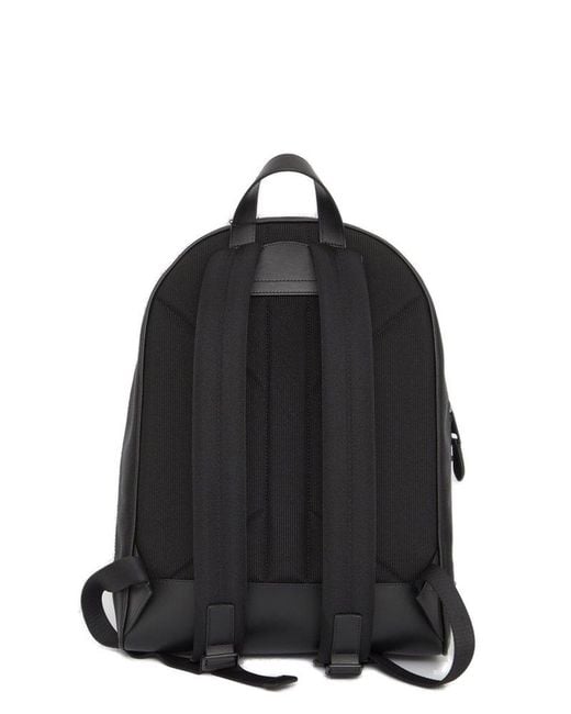 Burberry Black Check And Mesh Backpack for men