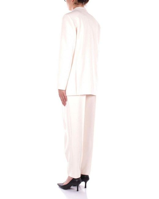 Liu Jo White Double-Breasted Jacket