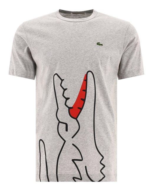 Comme des Garçons Gray "lacoste X " T-shirt for men