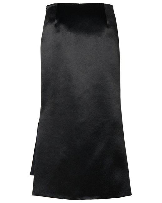 Sportmax 'hudson' Black Acetate Skirt