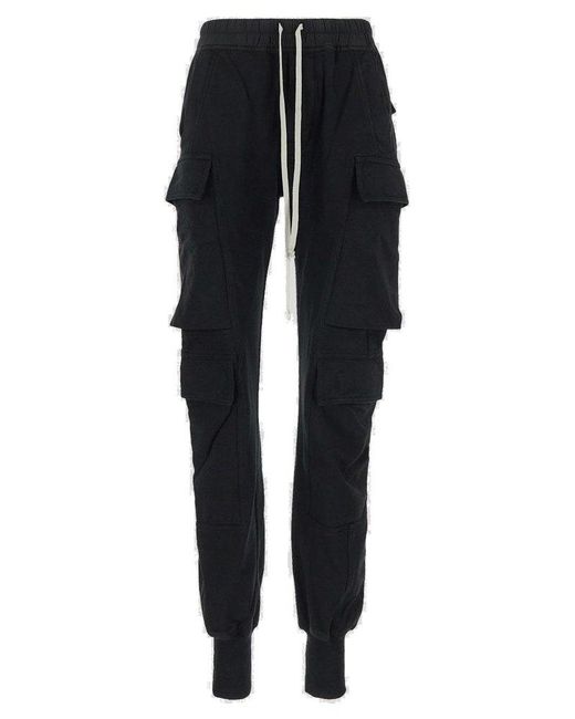 Rick Owens Blue Skinny Trousers