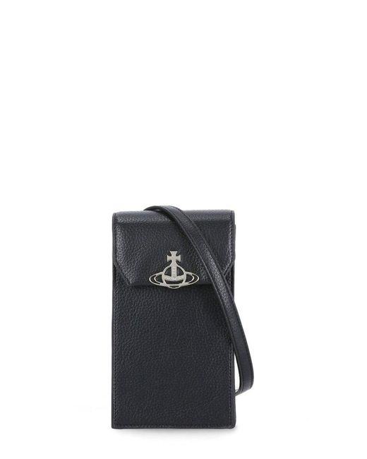 Vivienne Westwood Black Re-Vegan Phone Bag