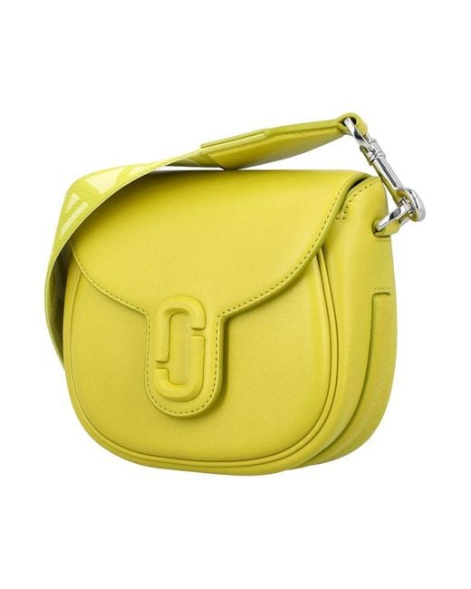Marc Jacobs Yellow The J Marc Small Saddle Bag