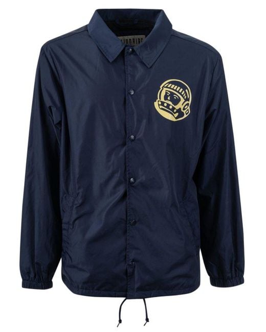 BBCICECREAM Blue Astro Logo Printed Coach Jacket for men