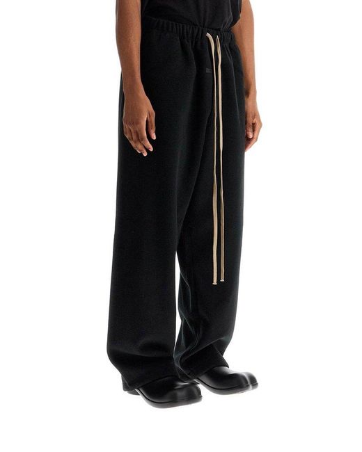 Fear Of God Black Brushed Relaxed Pants for men