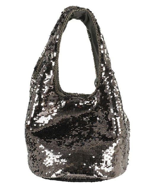 J.W. Anderson Metallic Sequin Embellished Small Tote Bag