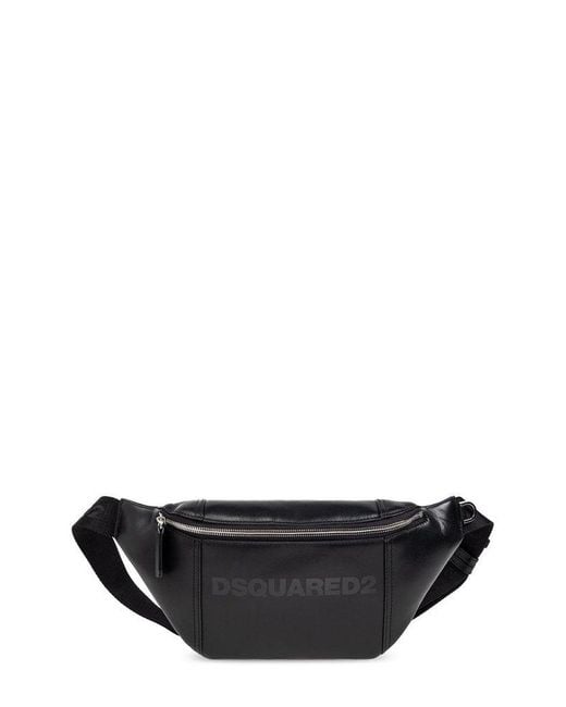 DSquared² Black Zipped Belt Bag for men