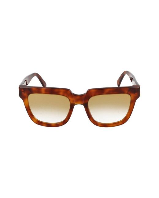 Retrosuperfuture Brown Square Frame Sunglasses