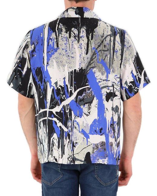 Amiri 'Paint Splatter Bowling' shirt, Men's Clothing