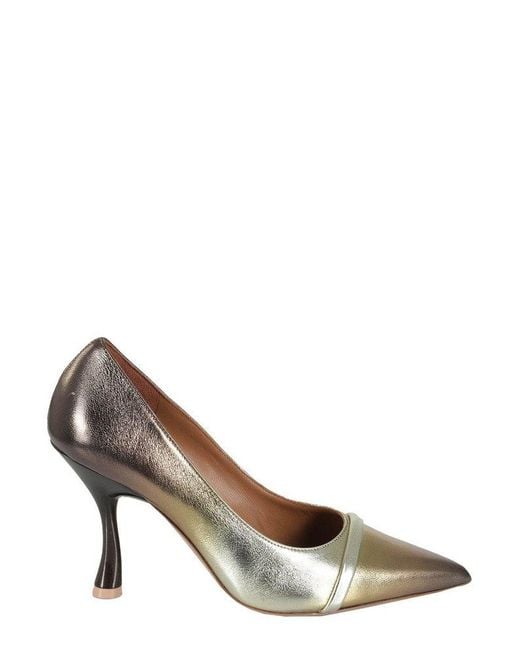 Malone Souliers Brown Jhene Pointed-toe Slip-on Pumps