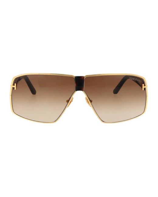 Tom Ford Reno Aviator-frame Sunglasses in Black | Lyst UK