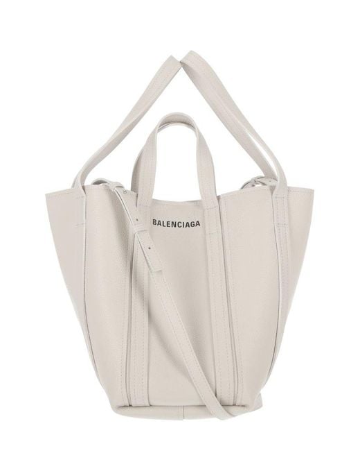 Balenciaga White Everyday North/south Small Tote Bag