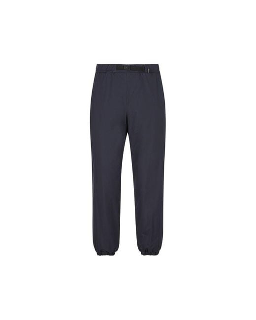 Loro Piana Blue Belted Buckle Detailed Pants for men