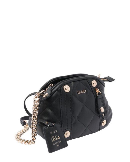 Liu Jo Black Quilted Crossbody Bag