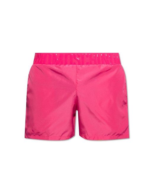 Moschino Pink Swimming Shorts for men