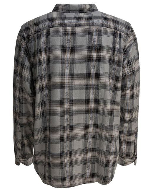 Stussy Black Motif Plaid Shirt for men