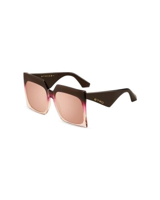 Etro Brown Oversized-frame Sunglasses
