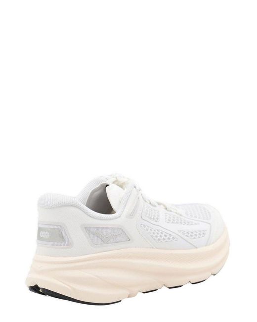 Hoka One One White Clifton One9 Sneakers