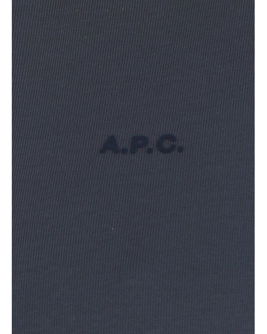 A.P.C. Blue T-Shirts And Polos