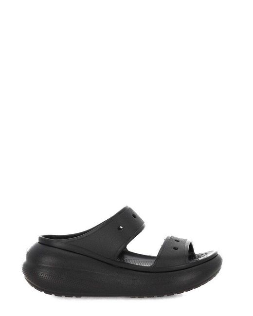 CROCSTM Black Crush Slip-On Sandals