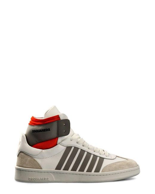 DSquared² White Canadian Lace-up Sneakers for men