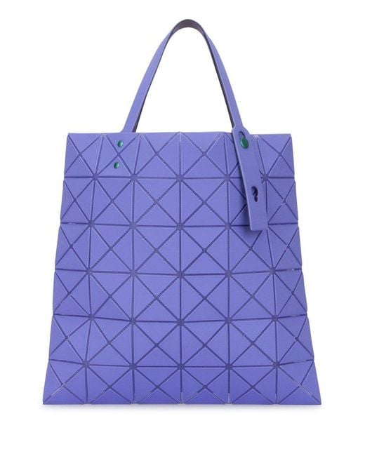 Bao Bao Issey Miyake Purple Lucent Geometric Tote Bag