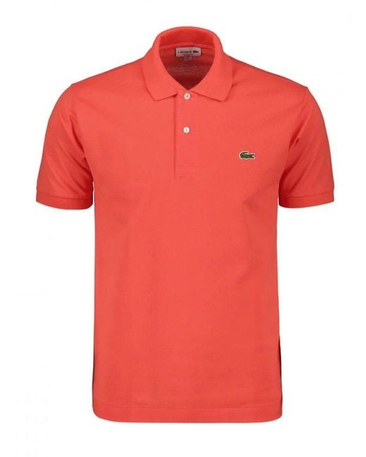 Lacoste Red Original L.12.12 Piqué Short-sleeved Polo Shirt for men