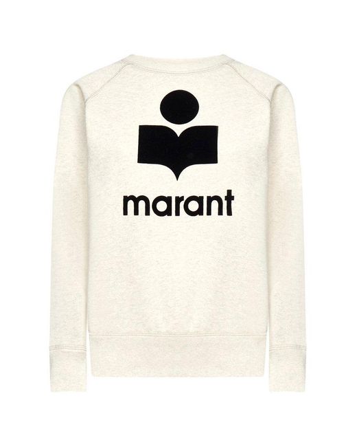 Étoile Isabel Marant Natural Milly Logo Cotton-blend Sweatshirt