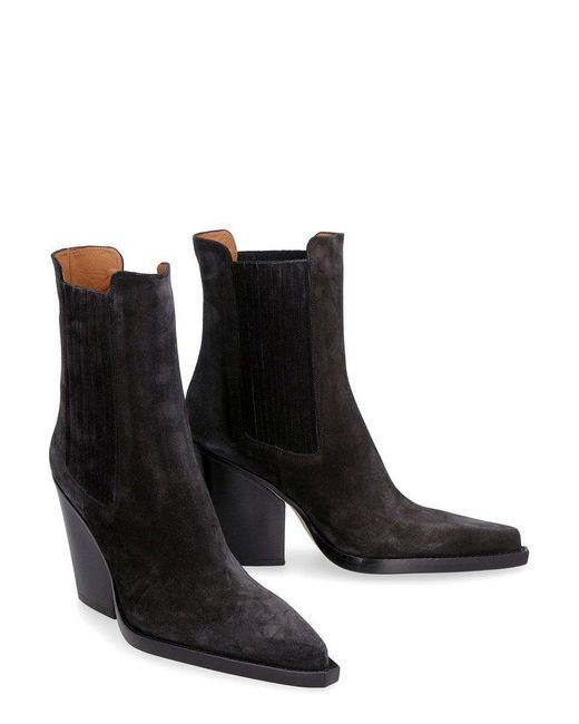 Paris Texas Black Dallas Ankle Boots