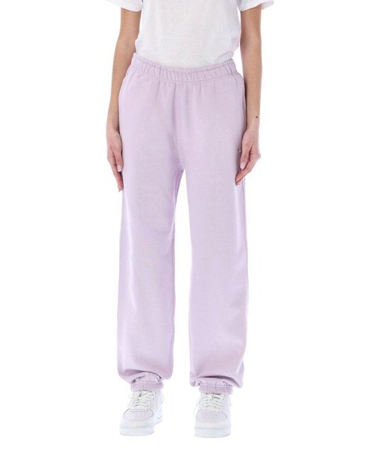 Nike Solo Swoosh Fleece Sweatpants in Purple - Lyst